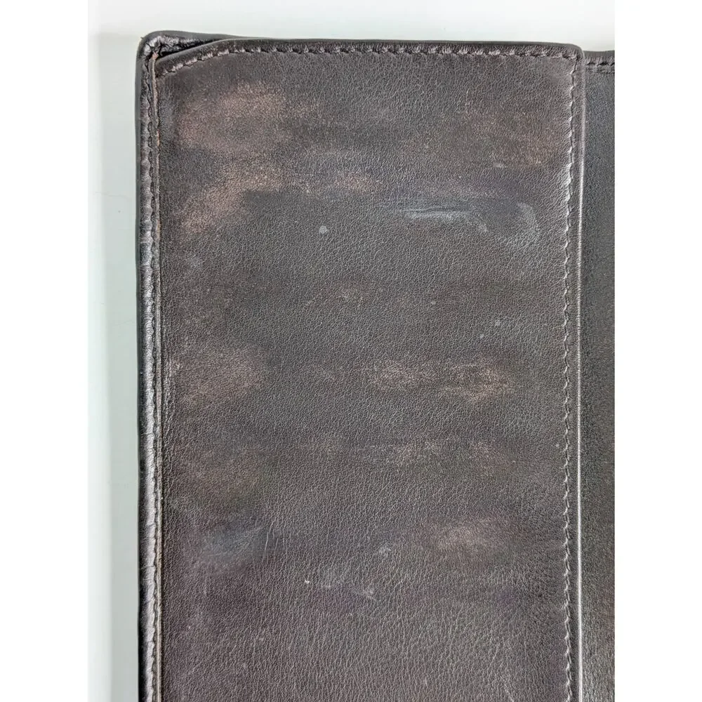 Gucci Guccissima Hysteria Continental Wallet Brown Leather GG Logo Bifold Snap
